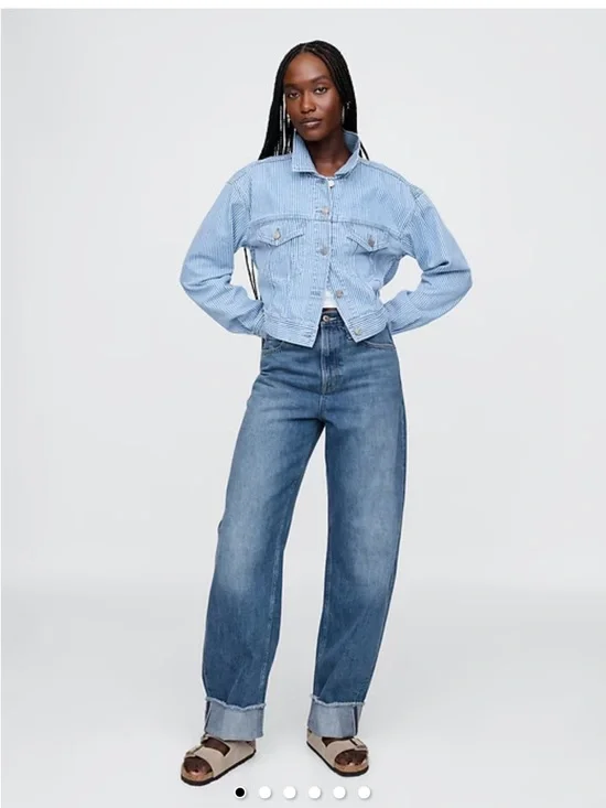 High-Rise Blue Jeans for Women - Picture 3 of 6